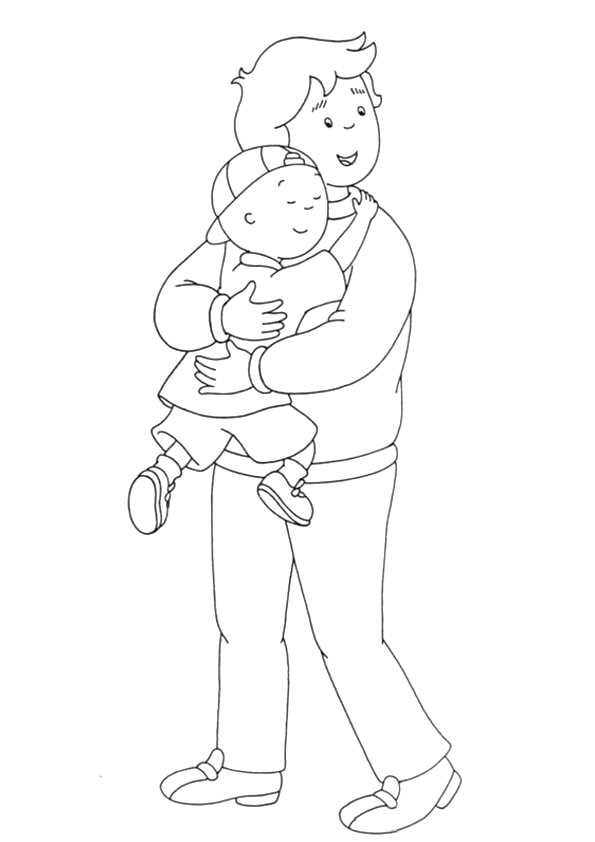 Plansa de colorat cu Caillou 63 60